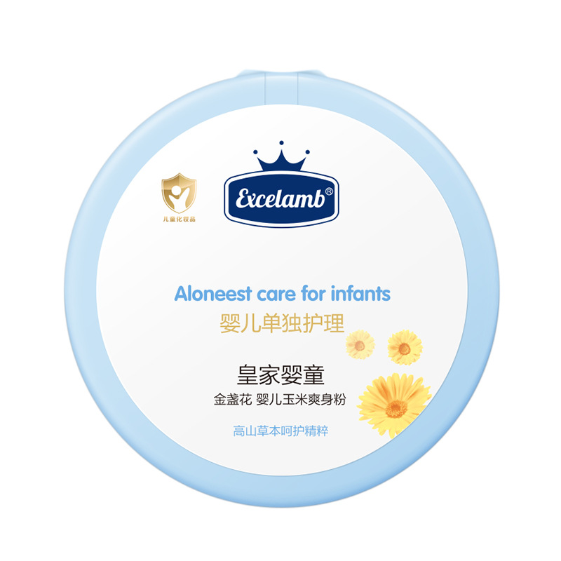 Royal Baby and Toddler Baby Powder, Newborn baby Powder Puff, All-season Universal Baby corn heat rash Powder, distributed by the manufacturer Item Picture