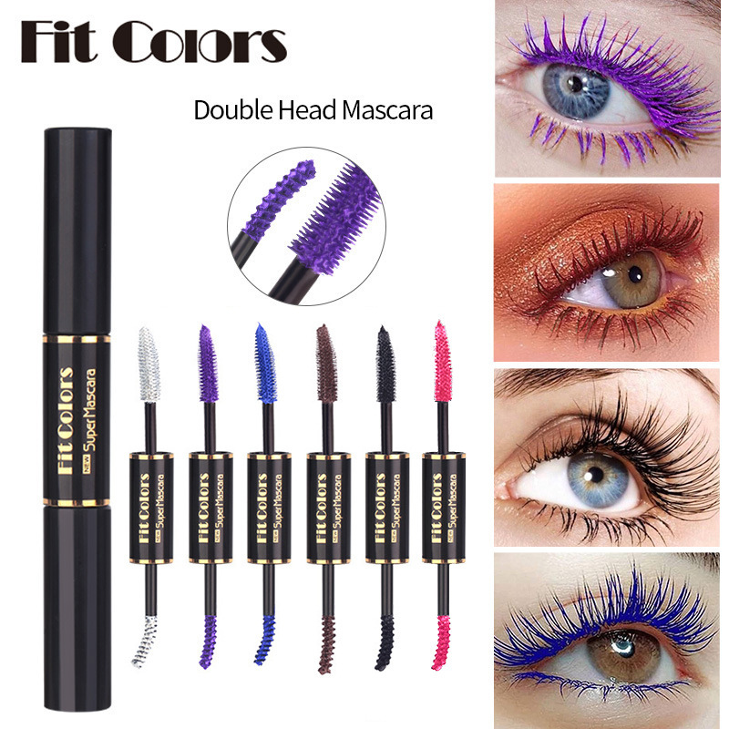 Fit Colors Double-head colored mascara is thick, curly and less likely to smudge white hair details Picture