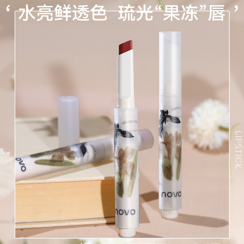 NOVO Honey Kiss Jelly Lipstick Pen does not fade, does not stick to the cup, is waterproof, moisturizing and hydrating, and can make your skin look fair and rosy without makeup. Wholesale details Picture