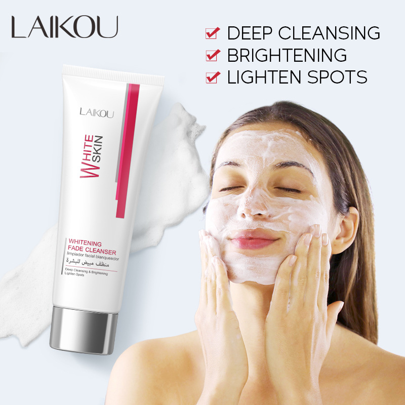 LAIKOU Niacinamide Facial Cleanser 80g, Facial Cleanser, Facial Cream Foam, Cleansing and skin care Cosmetics manufacturer full figure