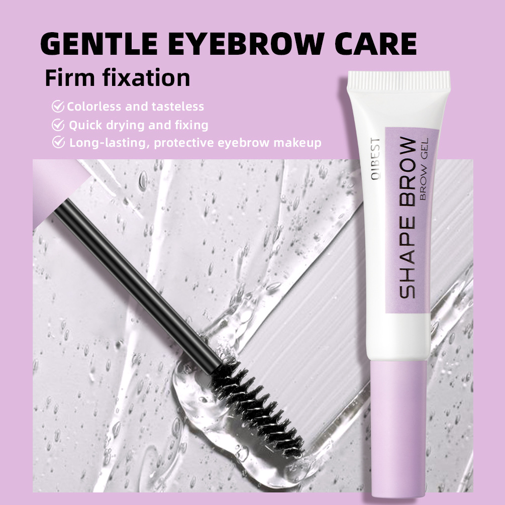 QIBEST Eyebrow Styling Liquid is a long-lasting, colorless, transparent, waterproof, sweat-proof and non-fading eyebrow raincoat repair liquid Specification drawing