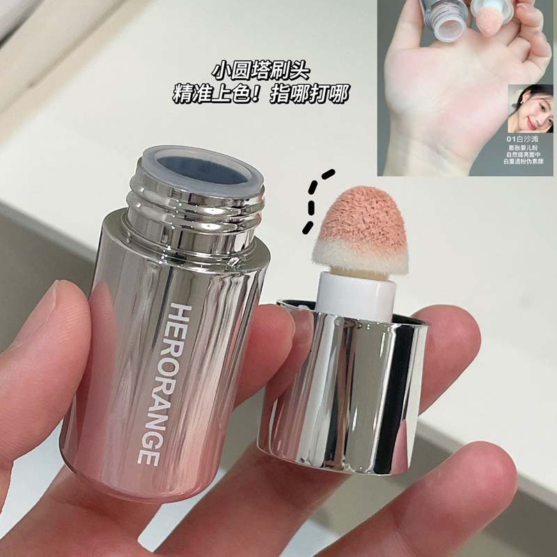 HERORANGE~ Cheek Color Diffusing Liquid Blush Korean-style natural complexion boosting low-saturation matte multi-purpose blush liquid details Picture