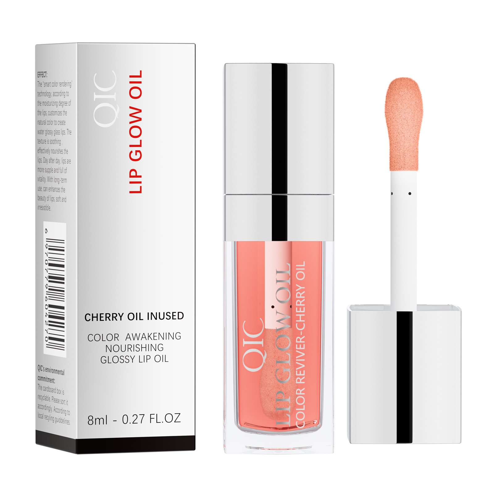 QIC Qini Lip Moisturizing Oil Moisturizing Lip Balm Transparent Dudu Lip Gloss Glass Lip Moisturizing Oil Cross-border bestsellers Item Picture