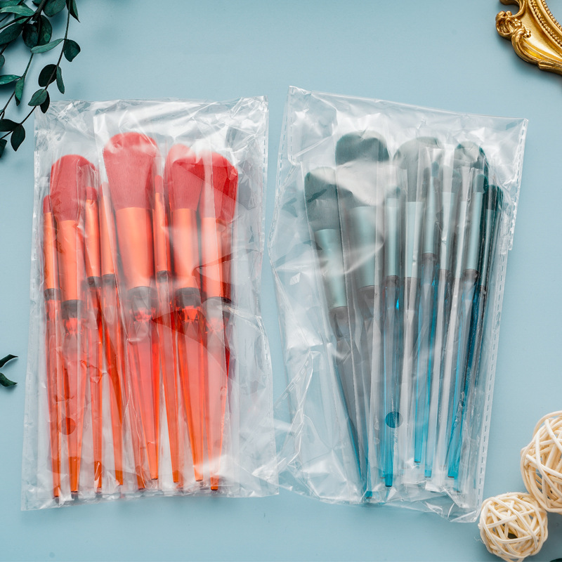 New 10-piece diamond crystal handle makeup set brush, dark green and bright red eyeshadow brush, loose brush, cross-border beauty tool Application Scenario