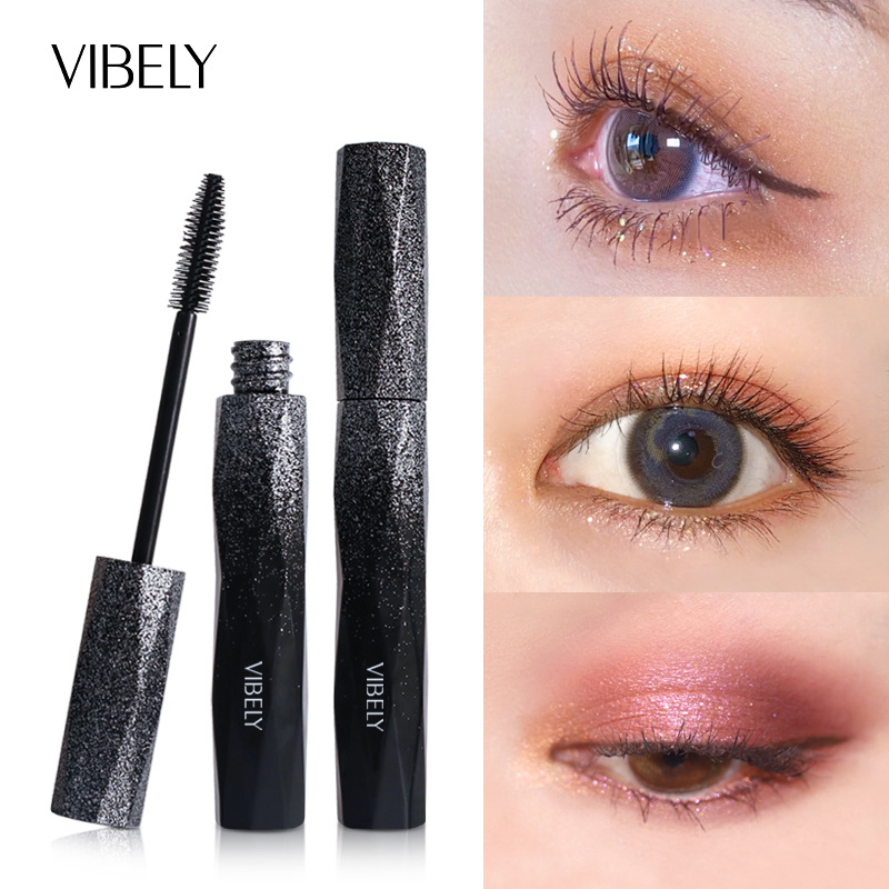 VIBELY Starry Sky Shining Waterproof and Sweat-proof 4D Mascara Curls, Thickens and does not smudge Eyelash Base Cream wholesale Specification drawing