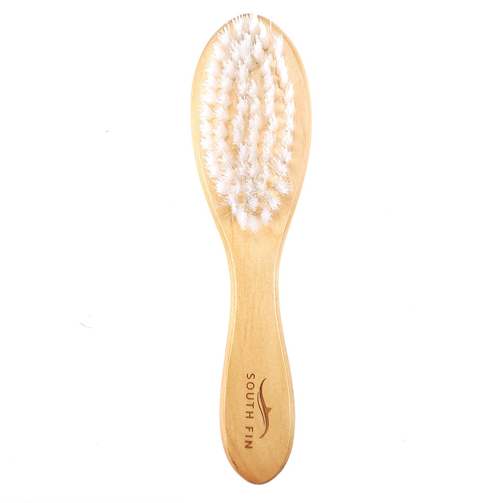 SOUTH FIN Nylon Woolen Wood Shampoo and Body Massage Brush Small size Item Picture