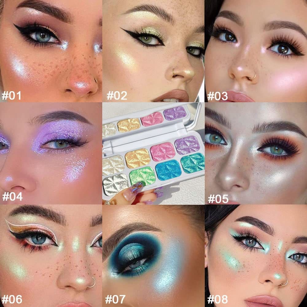 insfany Macaron Chameleon High Disc Polarized Color 8-color Cut Color Eyeshadow Douyin Xiaohongshu Application Scenario
