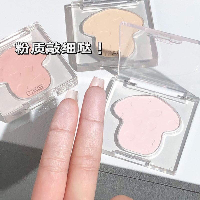 CACE Mini Mushroom Matte High-Gloss Powder Three-dimensional Contouring Palette, one-piece Facial Brightening Eyeshadow, Nose Shadow Makeup Wholesale details Picture