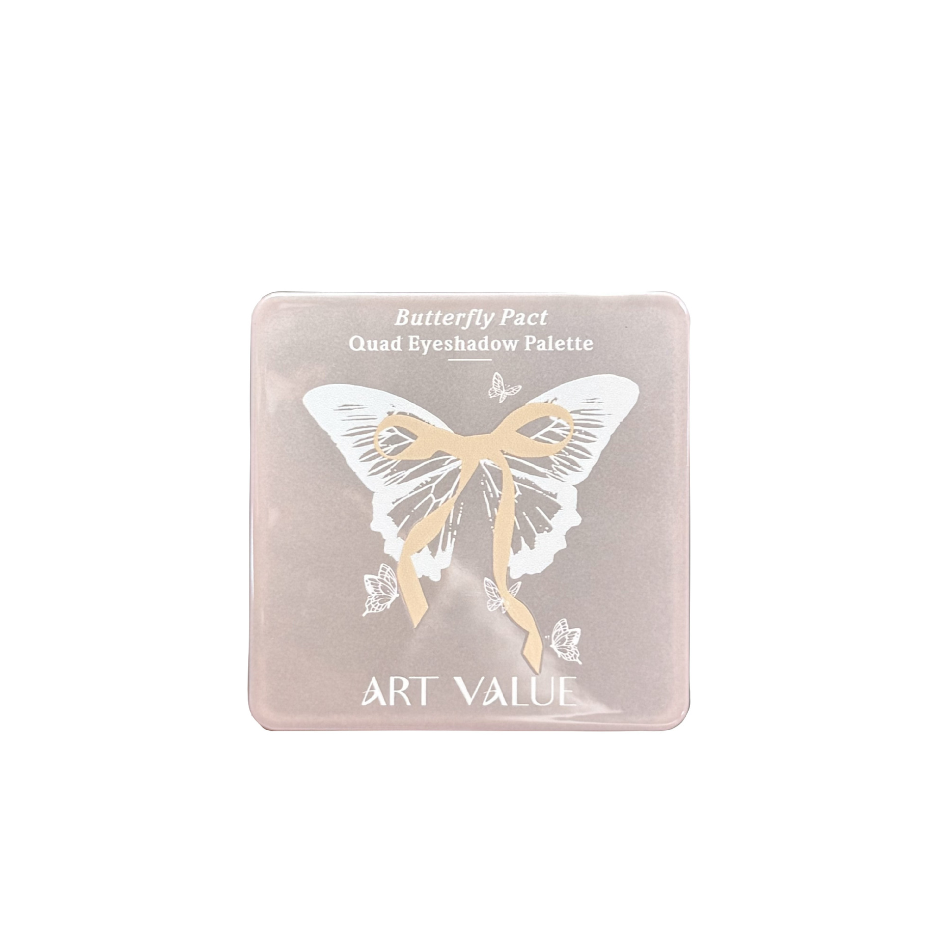 Art Value's new product, Butterfly Contract Four-Color Eyeshadow Palette, Pearlescent Sparkling Hot Girl Cream Facial Makeup for hair delivery Item Picture