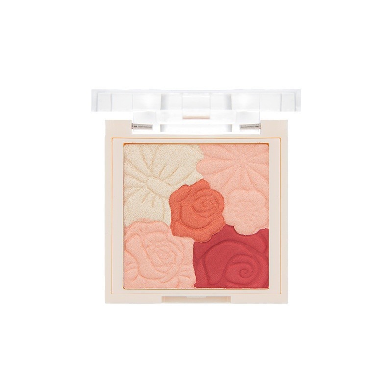 Customized embossed Chinese-style petal blush, contouring, high-gloss, matte, pearlescent blush, nude makeup blush plate wholesale genuine products Item Picture