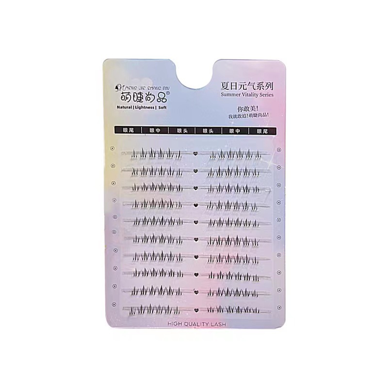 Mengjie Shangpin large-capacity segmented small flame lower eyelashes naturally simulate Barbie doll lower eyelashes wholesale Item Picture