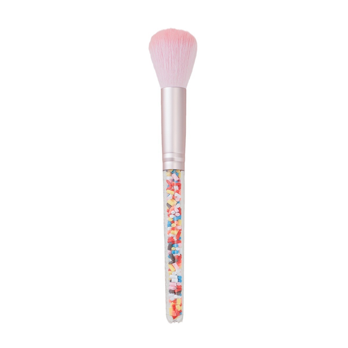 Cross-border single makeup brush, candy powder, blush, pink with diamonds, rainbow brush, ice cream, Christmas makeup brush Item Picture