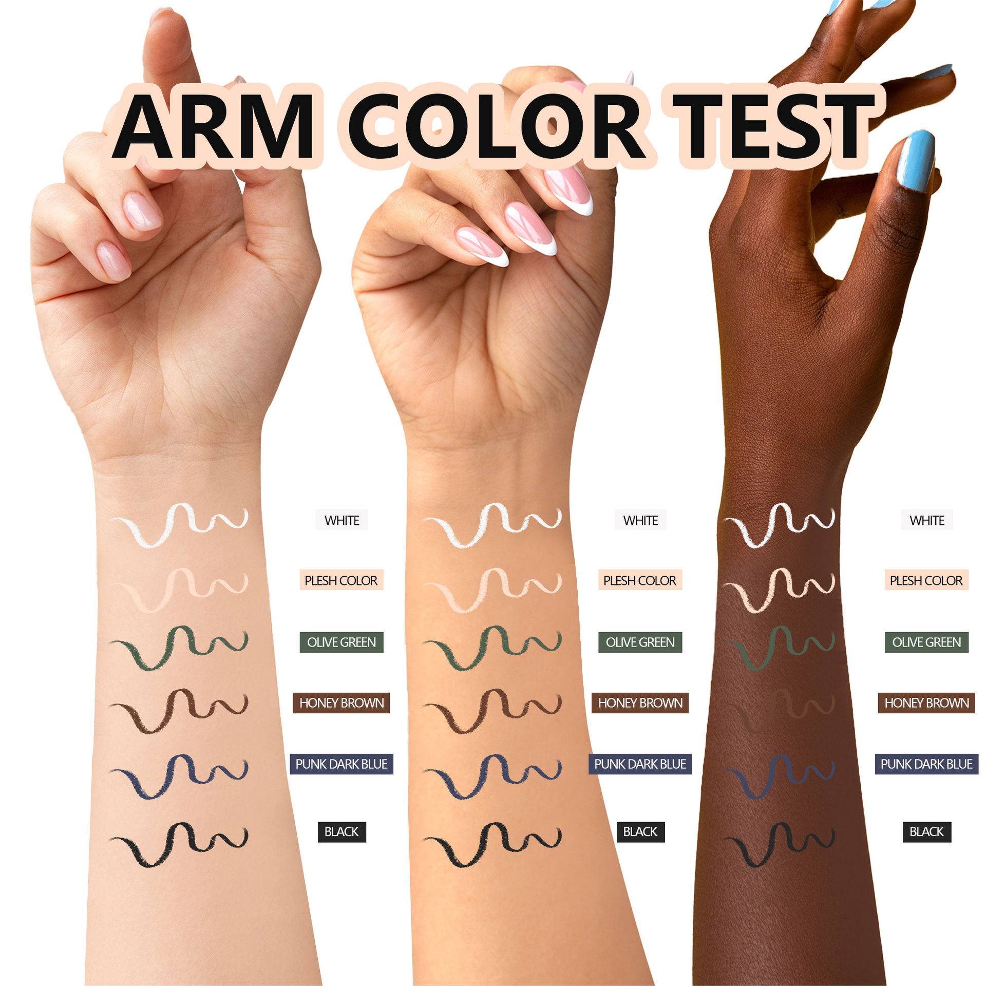 SHCOETY waterproof and non-smudge wooden eyeliner pen, long-lasting makeup without smudge, eyebrow pencil and eye pencil, dual-purpose makeup pen, European and American Application Scenario