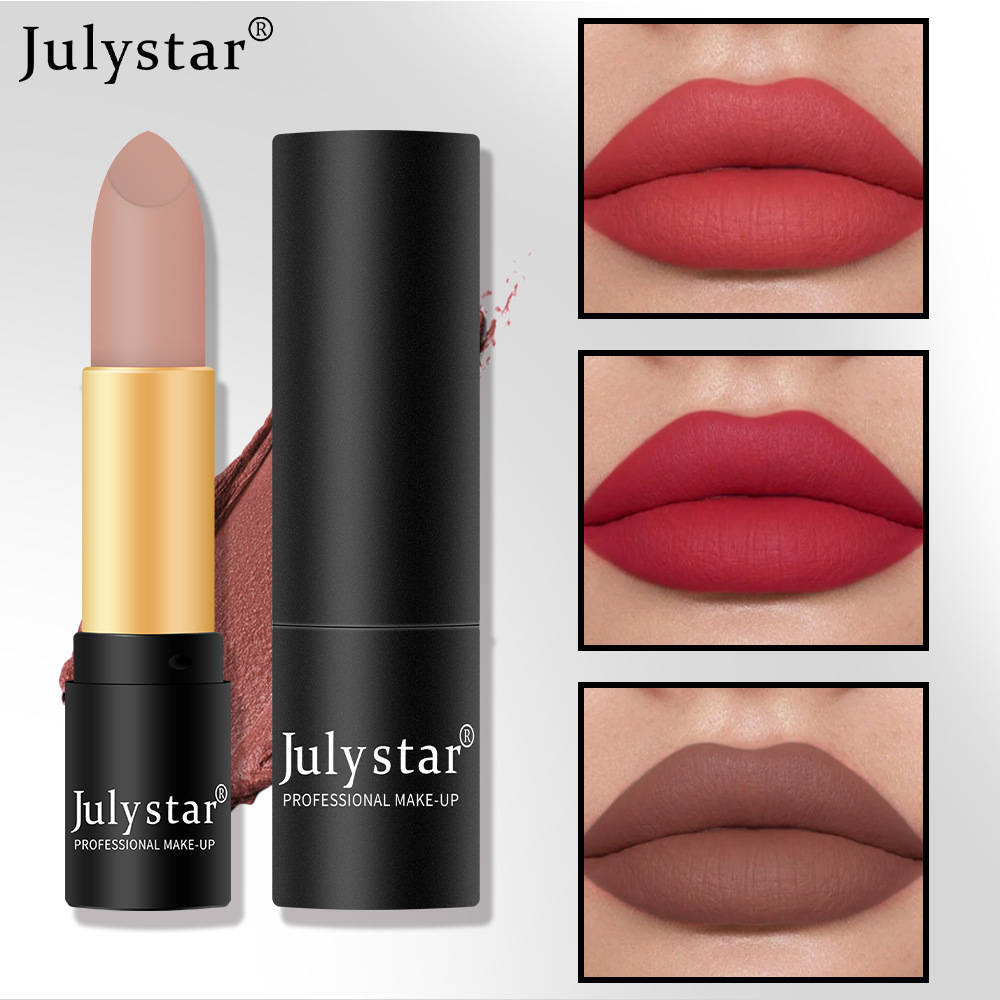 Julystar Christmas Beauty Lipstick is a matte lipstick that is easy to apply and does not fade for Halloween full figure