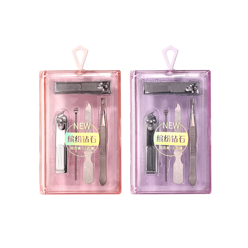 LMLTOP Beauty and Nail Care 5-piece Set, Stainless Steel nail clippers, Ear and eyebrow trimmers, Nail Art Tool Set SY553 Item Picture