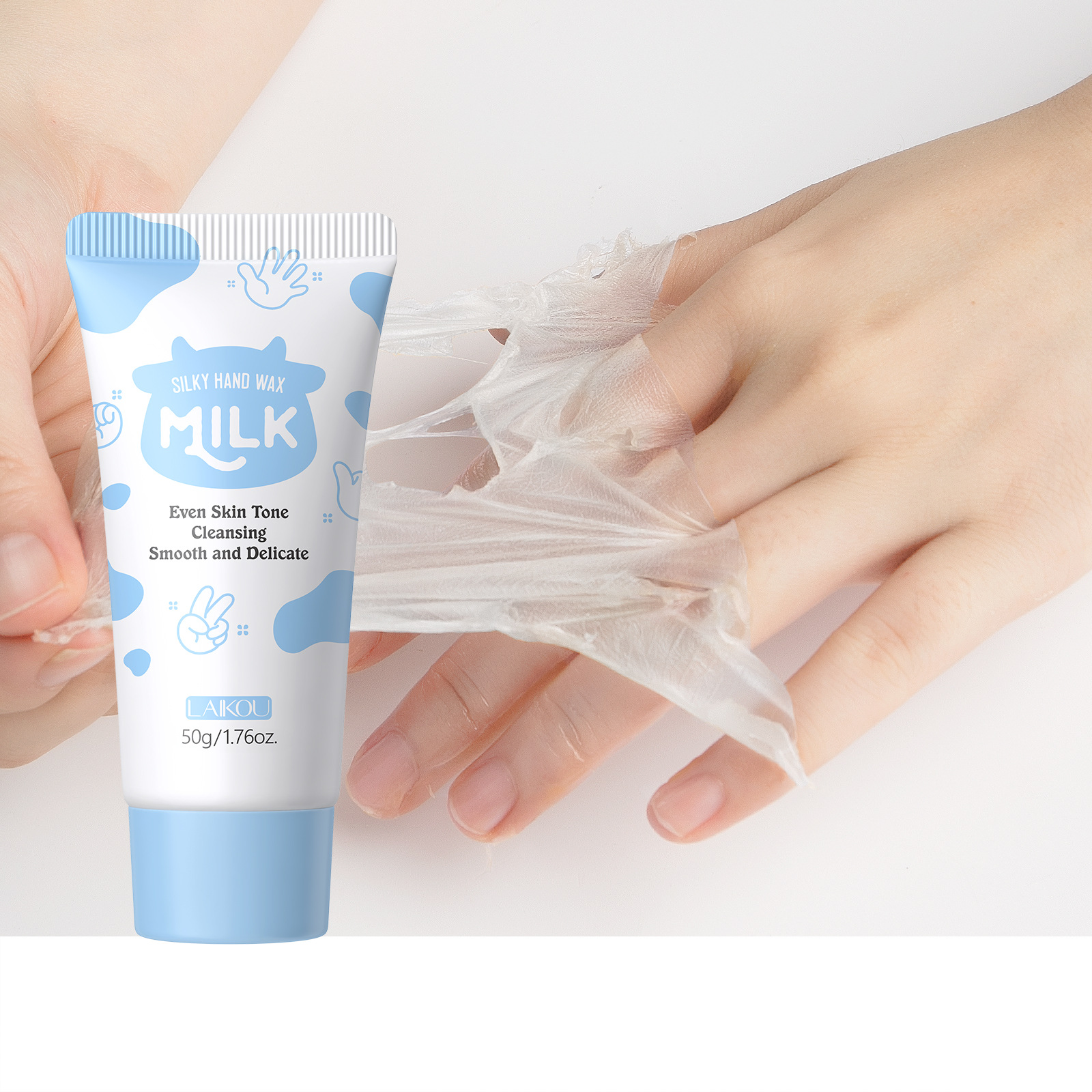 Cross-border LAIKOU Milk Smooth Hand Wax 50g Hydrating and Moisturizing Exfoliating Hand Care Manufacturer in stock details Picture