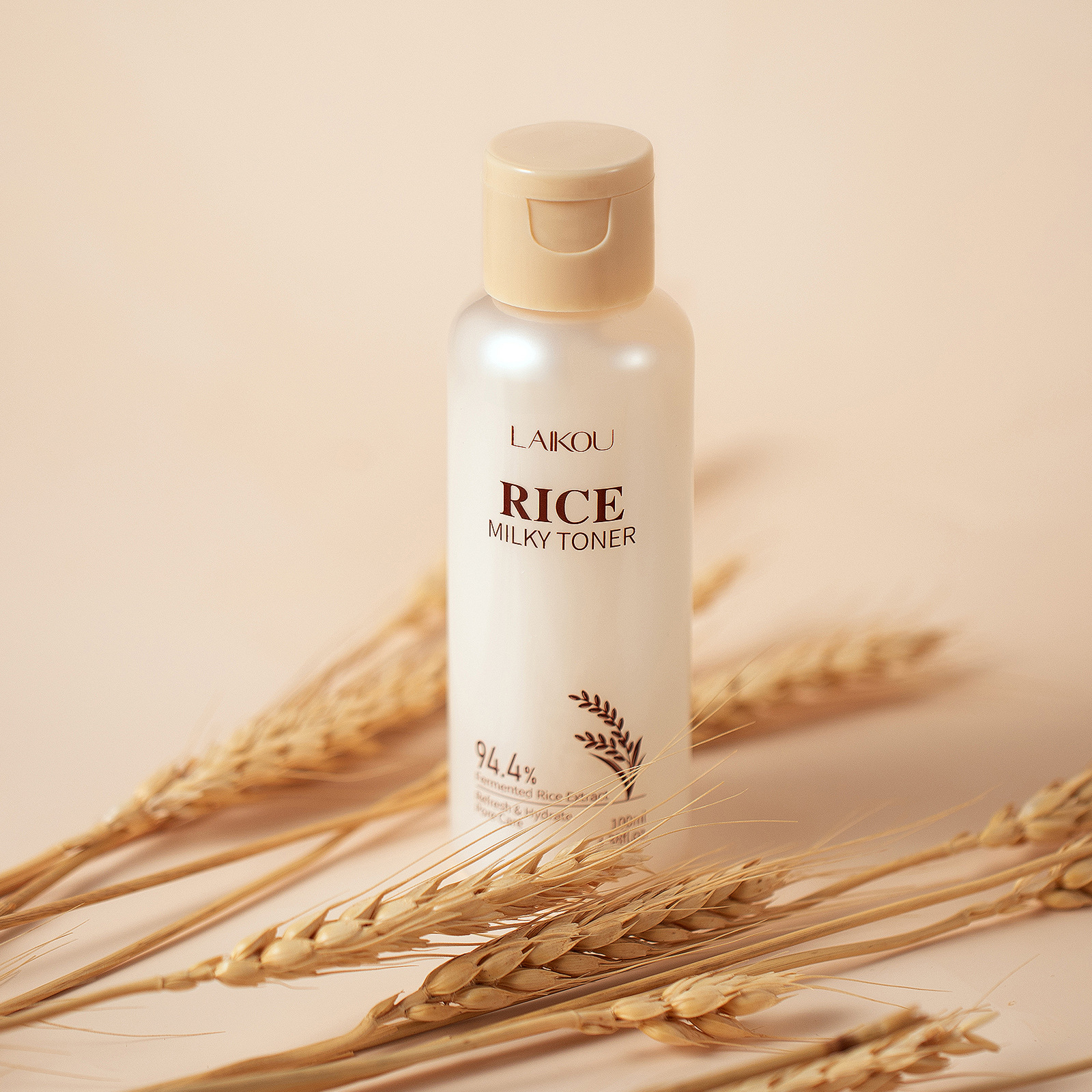 Cross-border Laiko Rice Toner 100ml Hydrates, moisturizes and nourishes, plant extract facial skin care FDA cosmetic full figure