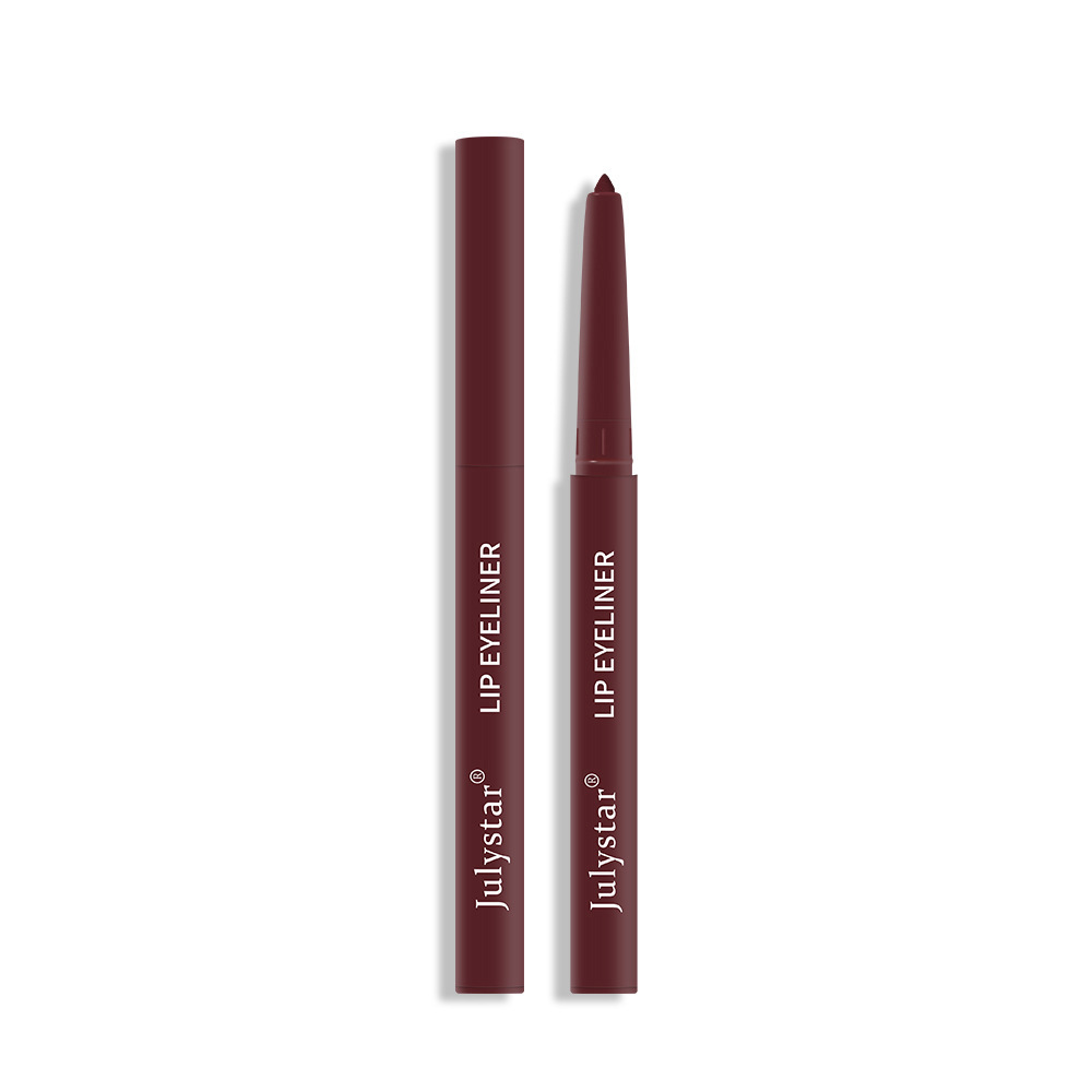 Julystar non-fading automatic lip liner pen, matte multi-color export lip gloss and lipstick pen from Europe and America Specification drawing