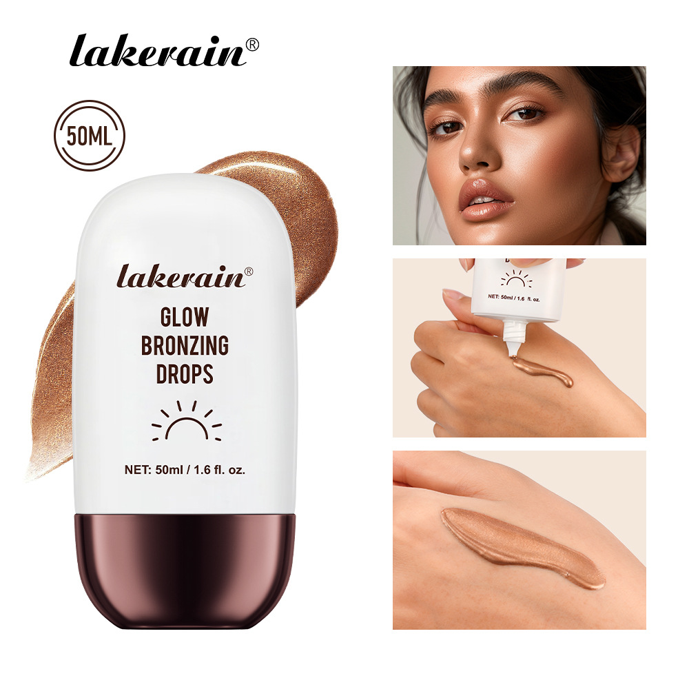 lakerain Bronze Highlight Drops Skin Tone Contour Facial Highlight Liquid Specification drawing