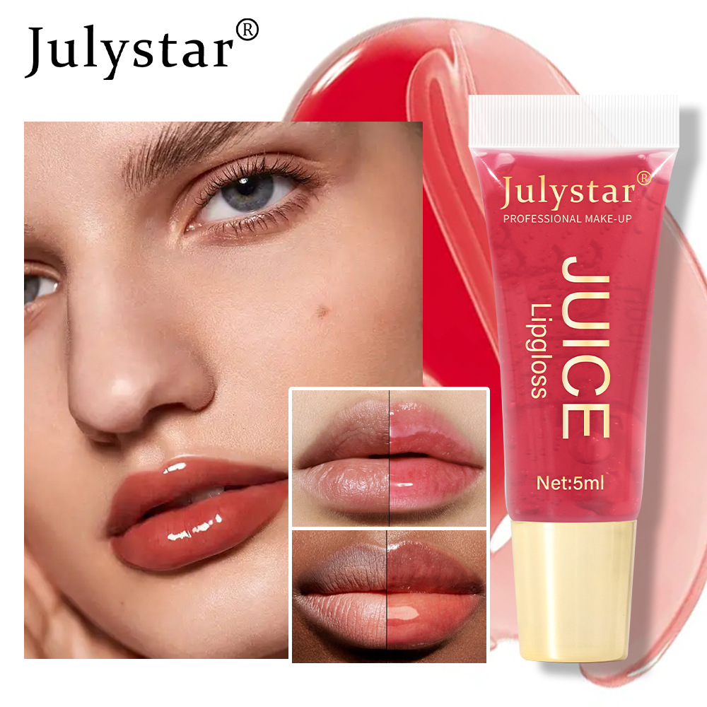 Julystar Beauty Natural Mirror Lip Oil Fruit-Flavored Chubby Lip Toner Lip Gloss Specification drawing