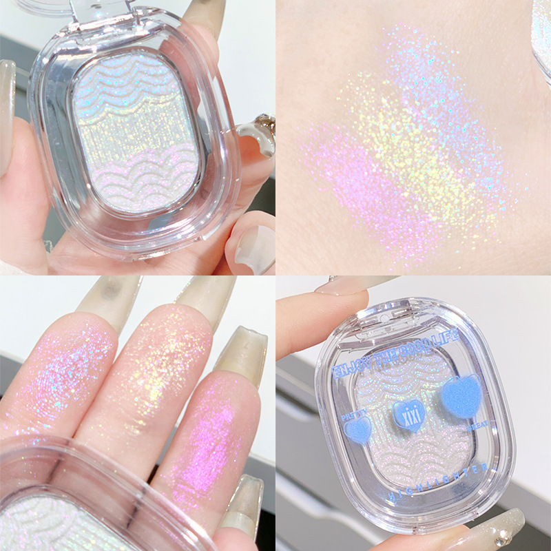 xixi Mashed Potato High-gloss, brightening, Gradient Eyeshadow Palette, Sparkling, Fine, Undereye, Sparkling, Chameleon, Pearl Eyeshadow Specification drawing