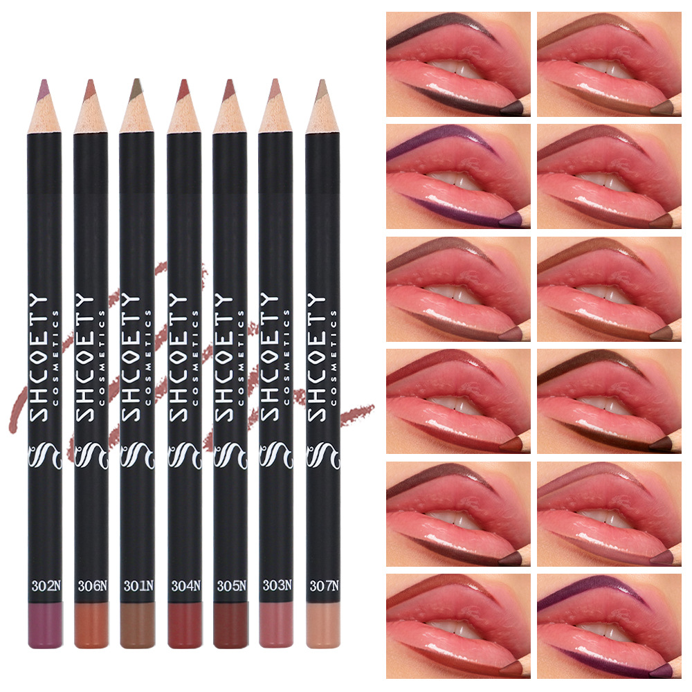 A new cross-border product from Europe and America, 12-color lipstick lip liner, matte, long-lasting and non-fading lip liner, a bestseller for wholesale of foreign trade cosmetics details Picture