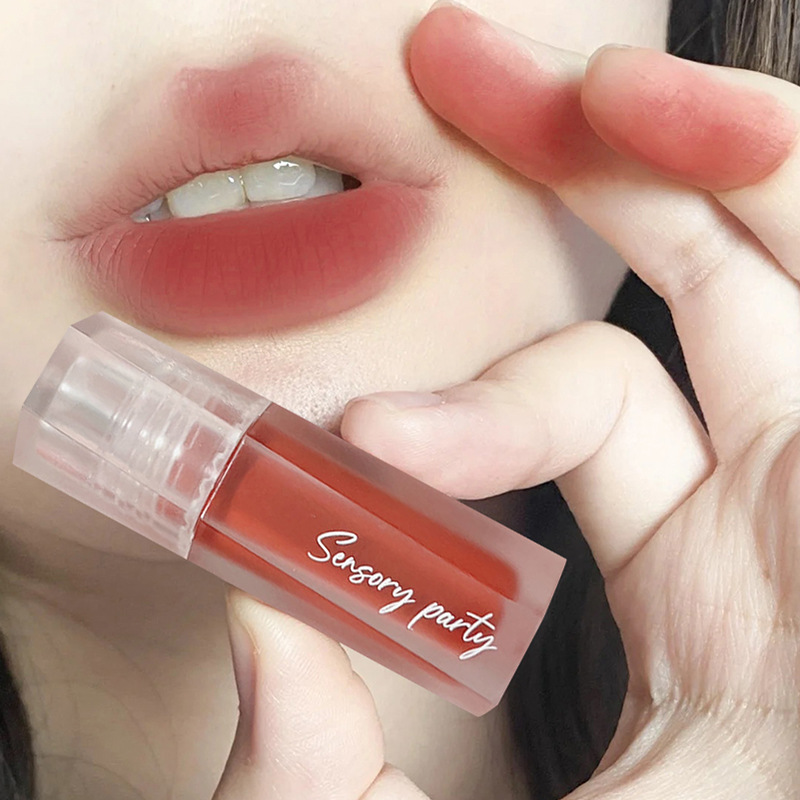 Sensory Party Matte velvet lip gloss, matte and white lip paste, not easy to stick, affordable for students, cross-border from Southeast Asia Application Scenario