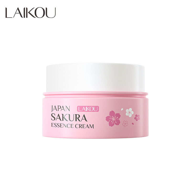 Cross-border LAIKOU Japanese Cherry Blossom Moisturizing Essence Cream 8g Hydrating and Moisturizing Mini Travel Set in stock from the manufacturer Item Picture