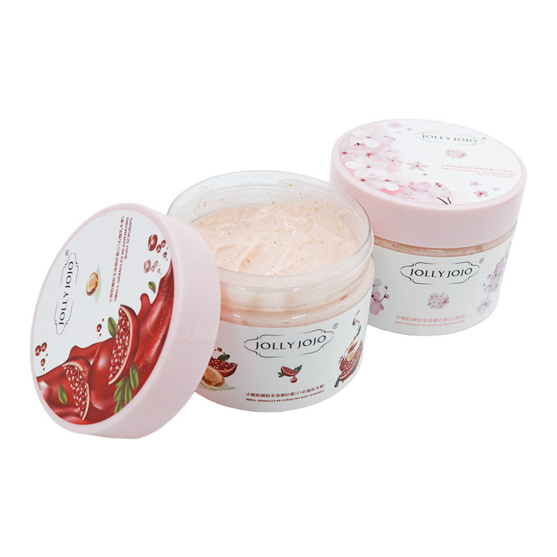 JOLLY JOJO Pomegranate Cherry Blossom Body Scrub removes chicken skin, rejuvenates the whole body, exfoliates, and is a skin care product Item Picture