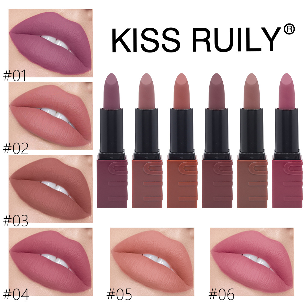 Full-service foreign trade beauty cross-border e-commerce lipstick matte moisturizing moisturizing matte lip makeup wholesale full figure