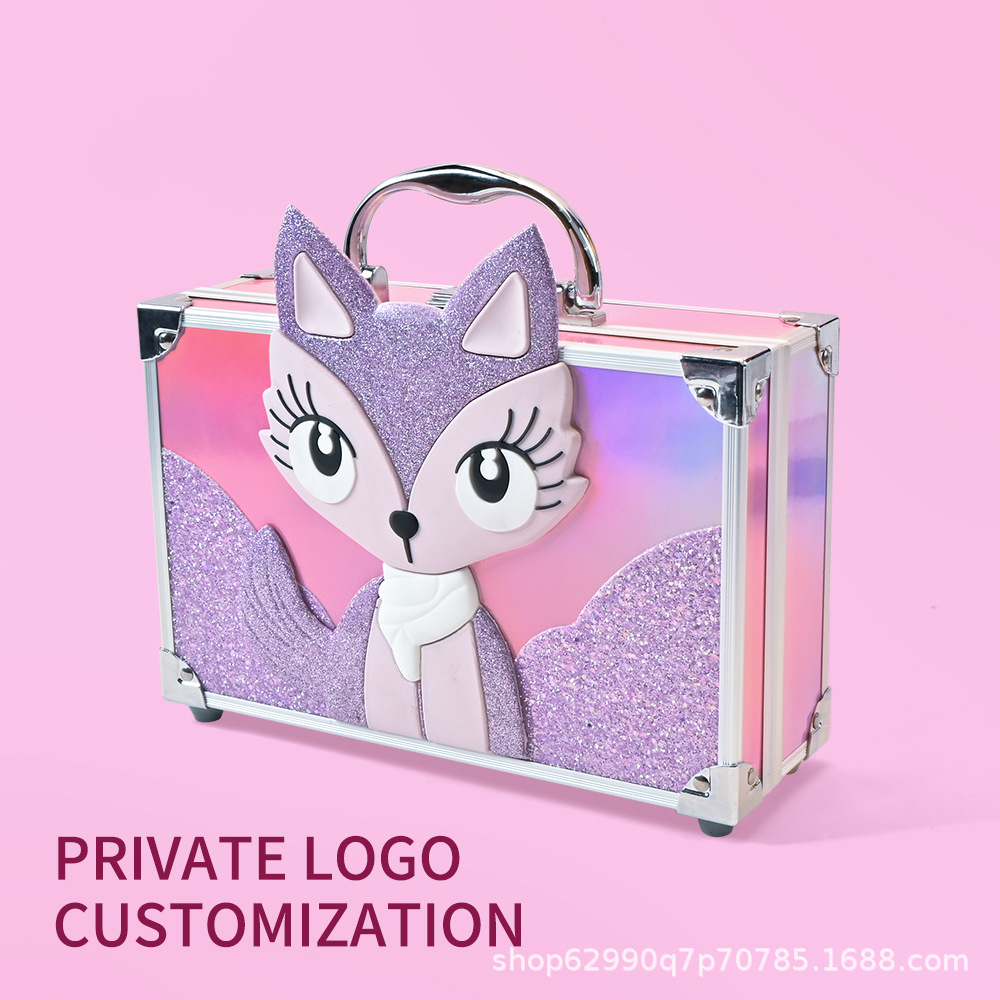 Miss Young Cross-border Bestseller Professional children's facial cosmetics Fox Washable Makeup Set Palette details Picture
