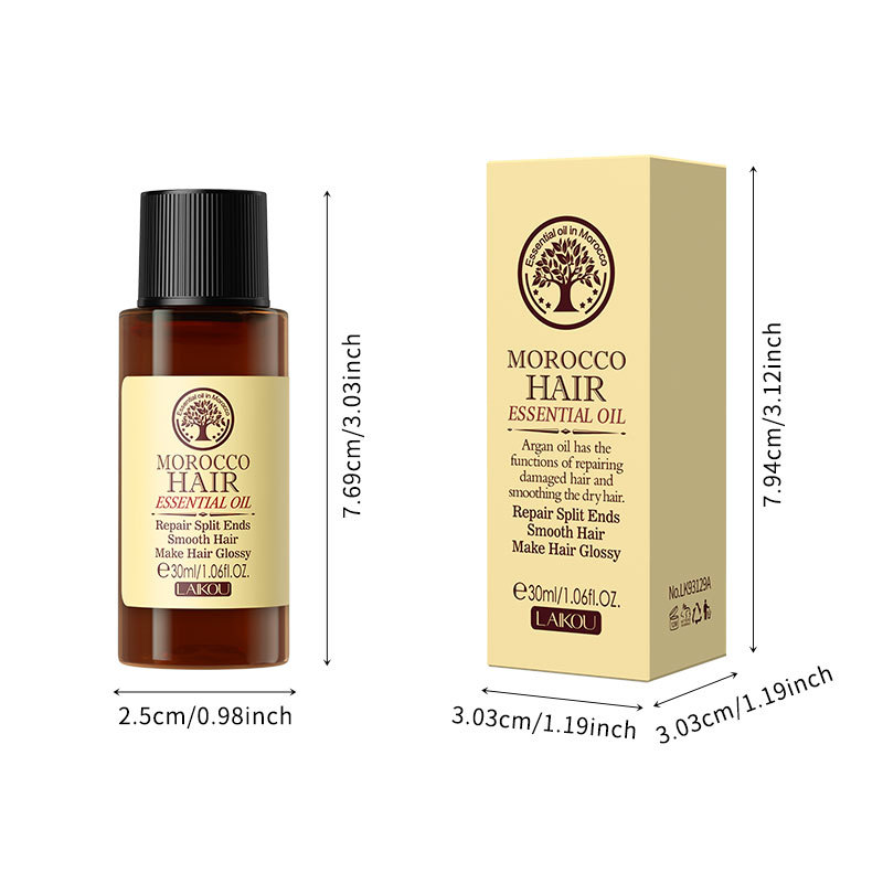 laikou 30ml Hair Care Essential Oil for improving frizz, fragility and split ends, available for wholesale from the manufacturer Item Picture