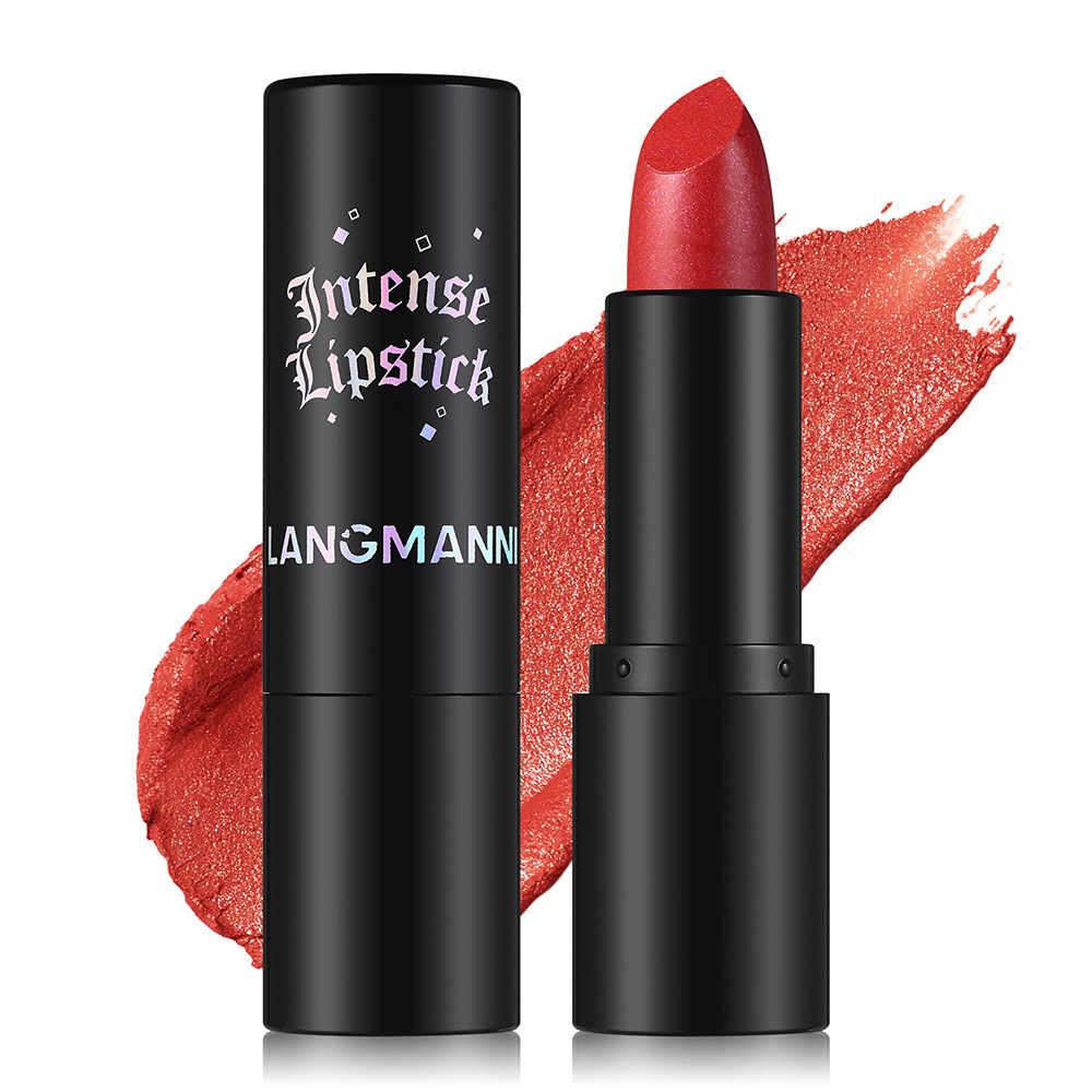 LANGMANNI Seven-color Gothic pearlescent lipstick is a multi-functional lipstick for both lips and cheeks Item Picture