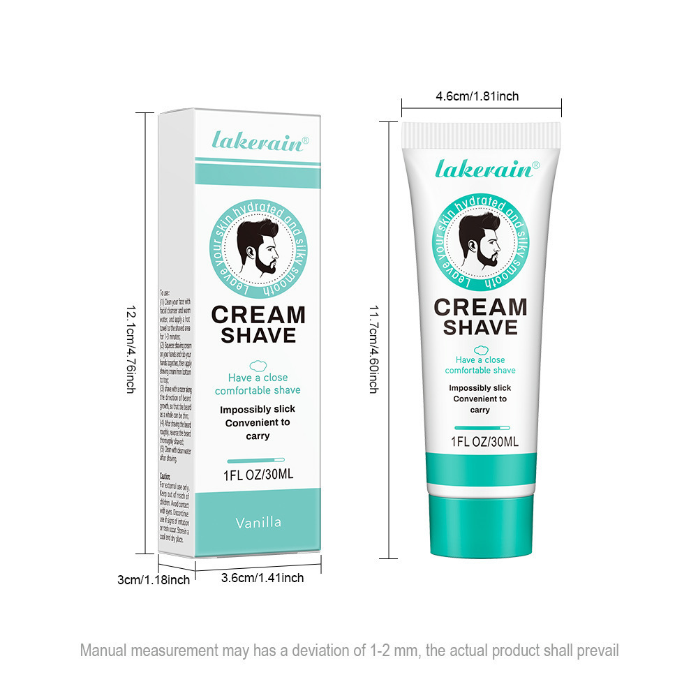 Cross-border lakerain Shaving Cream: Gentle, refreshing, Softening and silky shaving cream Application Scenario