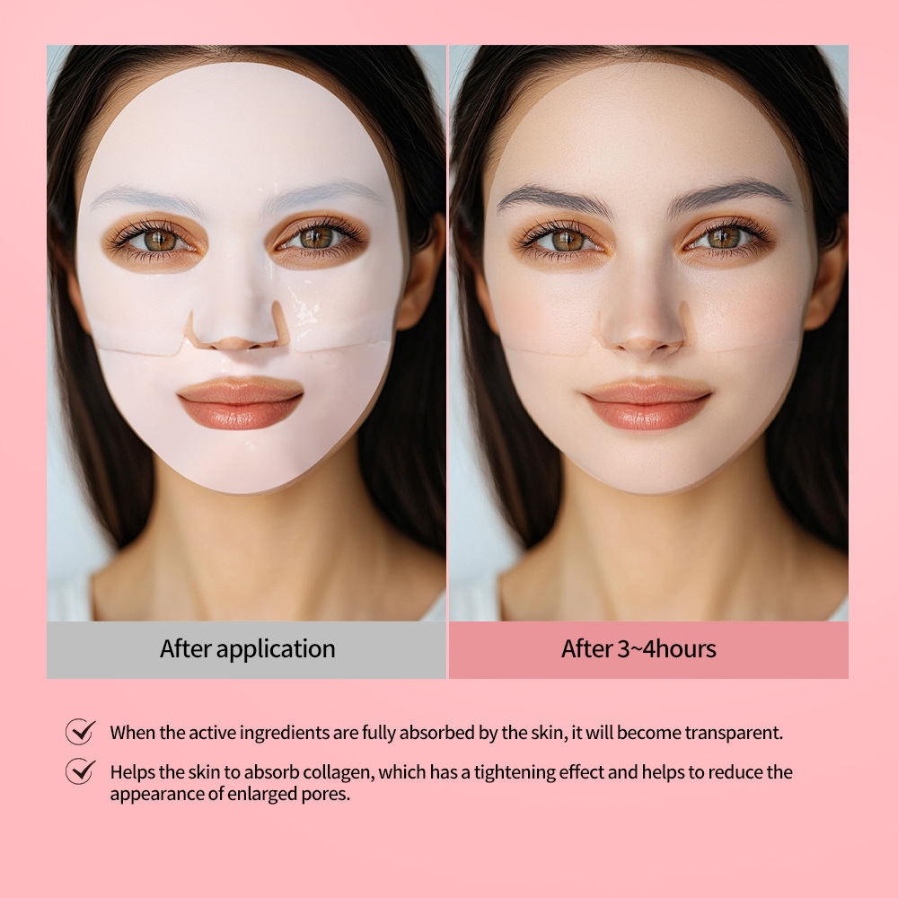 Cross-border lakerain single-piece gel night mask Specification drawing