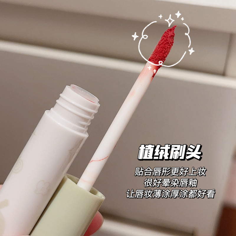 Sensory Party, Fresh and Cute rabbit Lip Gloss Set of Six pieces, matte velvet Whitening Moisturizing Lip gloss wholesale Application Scenario