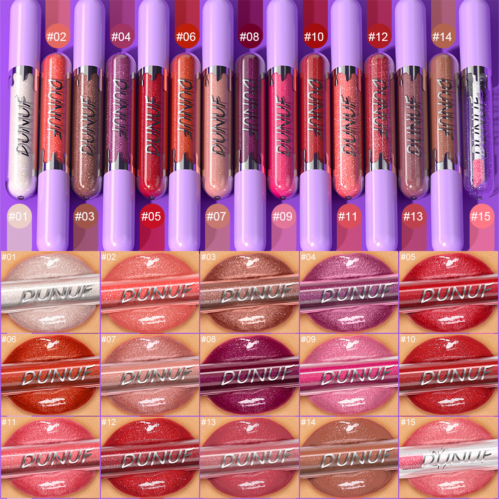 Check out DUNUF 15-color Moisturizing, hydrating, glossy and easy-to-color lip gloss! Link Disclaimer - Foreign Trade full figure