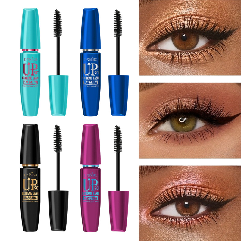 DAISIBO Cross-border Four-color Mascara is waterproof, sweat-proof, long and non-smudging, long-lasting and thick. TEMU Mascara full figure
