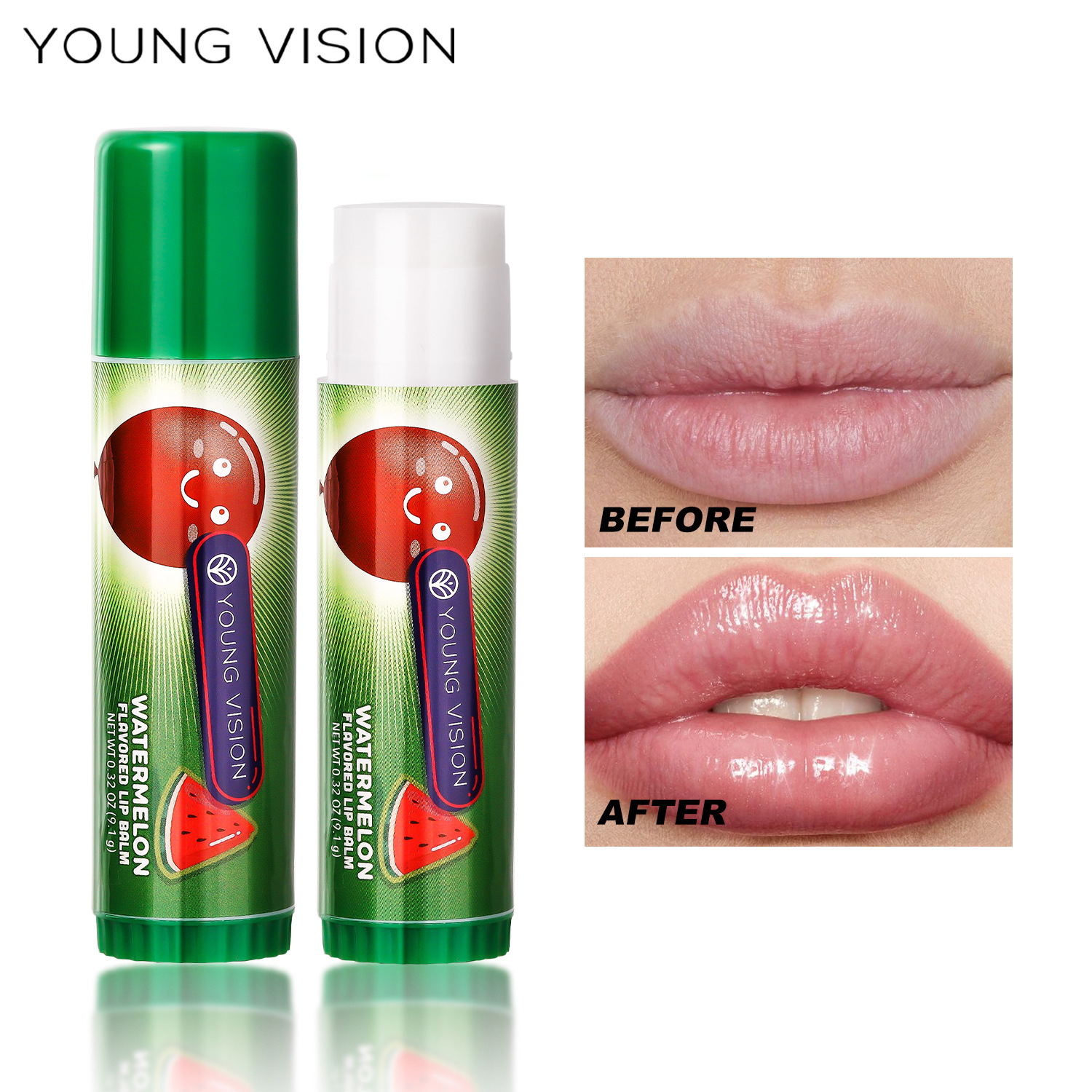 YOUNG VISION Lip balm Moisturizing and Nourishing fruit-flavored cross-border lip balm details Picture