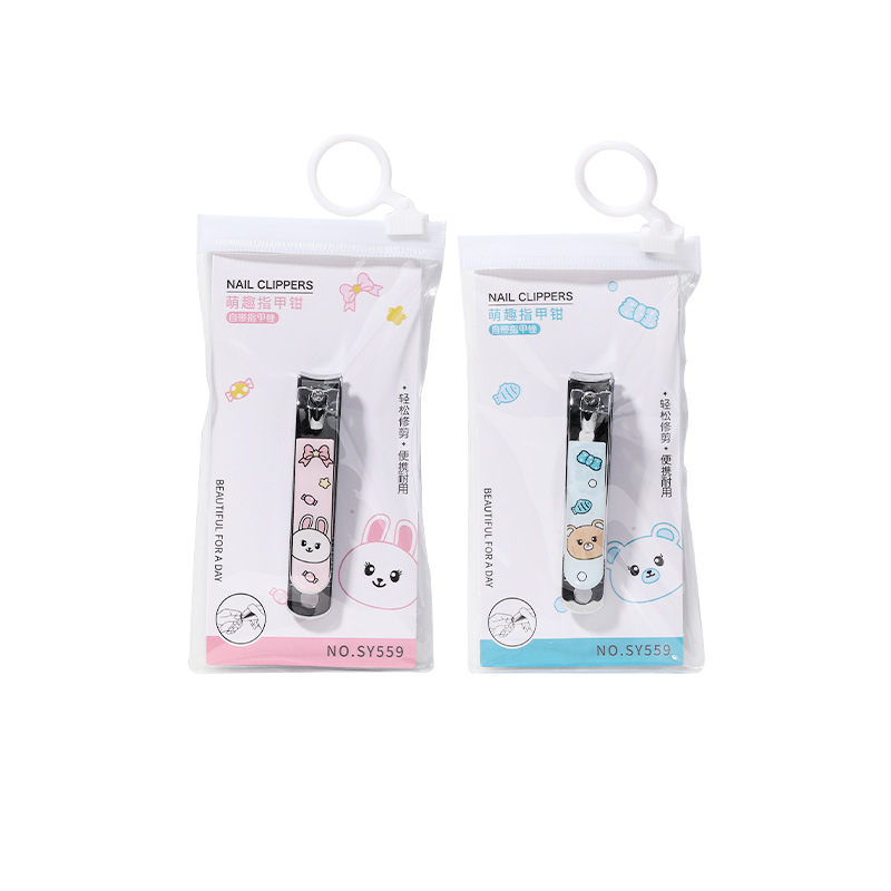 LMLTOP Cute cartoon nail clippers, single set, stainless steel nail clippers, nail clippers, nail trimming tools SY559 Item Picture