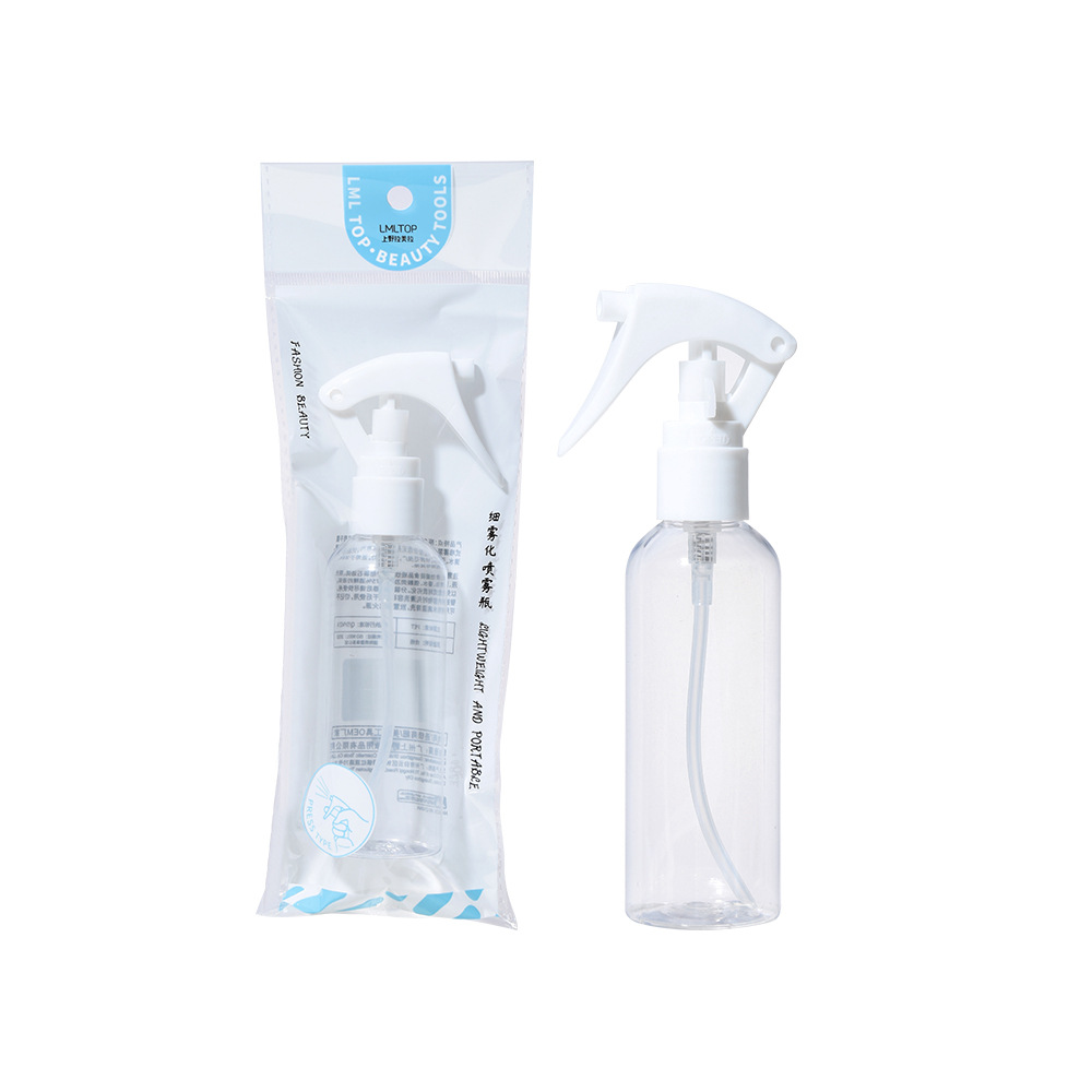 LMLTOP 100ml Spray bottle, transparent PET spray gun bottle, Hair care hand spray bottle, hand-held spray bottle SY710 Item Picture