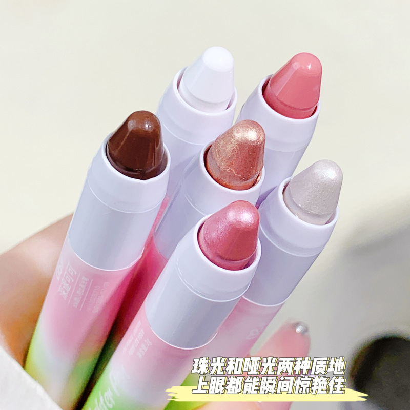 xixi Sweetheart Barbie Highlighter Pen, naturally brightening pearlescent, not easy to smudge, fine sparkle, brightening complexion, female student highlighter pen full figure