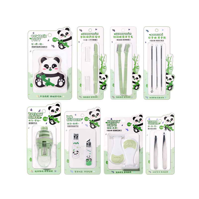 LMLTOP Panda Series beauty tools are available for wholesale in multiple styles Item Picture