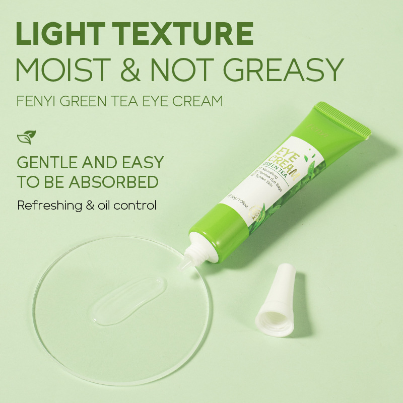 FENYI Green Tea Eye Cream 30g hydrates and moisturizes the eye skin. Cross-border manufacturer wholesale in stock Specification drawing