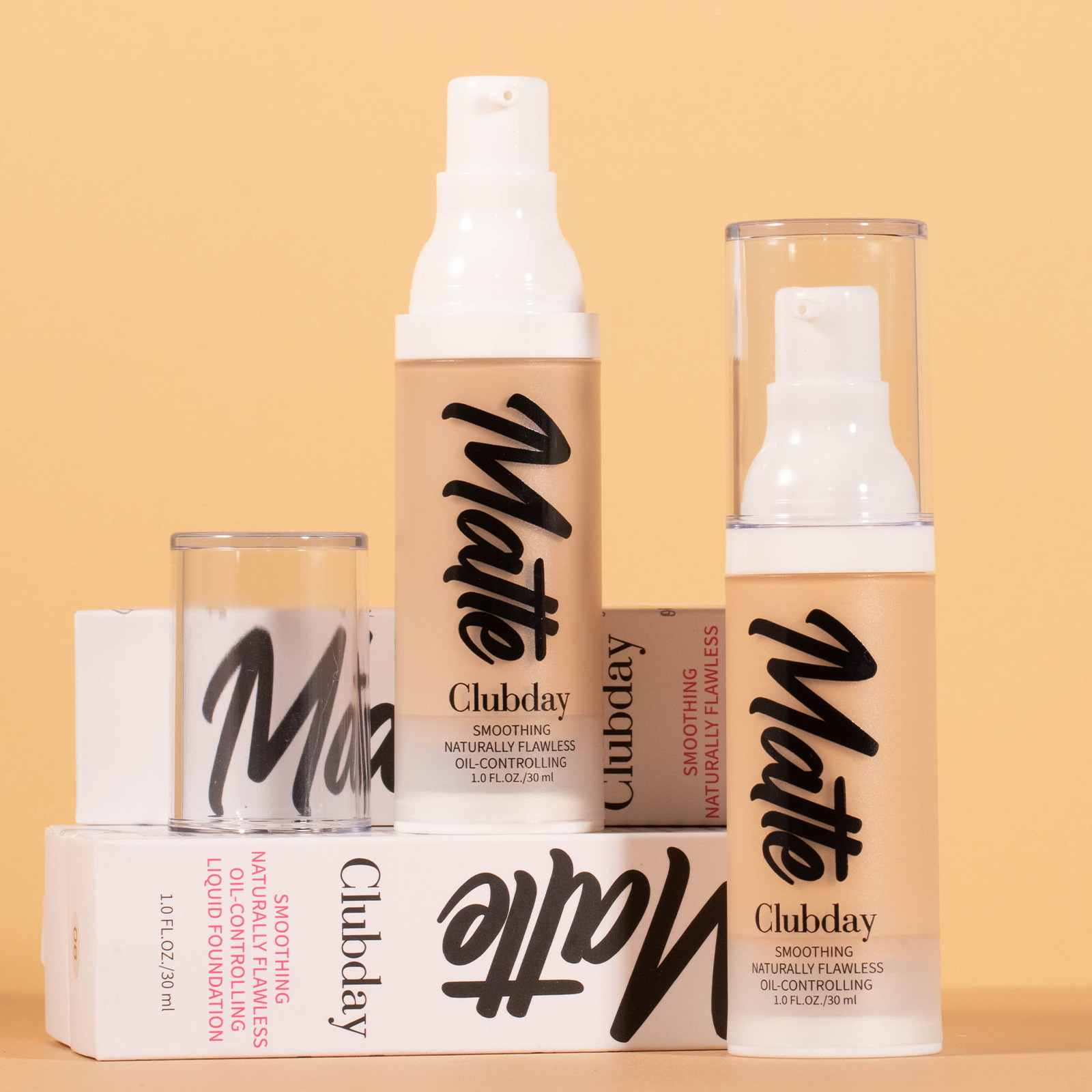 Clubday 8-color matte Foundation Cross-border Makeup Acne Mark Concealer Long-lasting Makeup without Smudge Waterproof and oil-Control Foundation Application Scenario