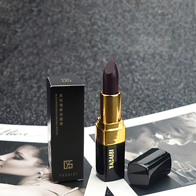 Yacaisi Moisturizing and Hydrating Black Rose Lipstick, the same style as Doukai, brightening, non-staining and non-fading lipstick live stream Application Scenario