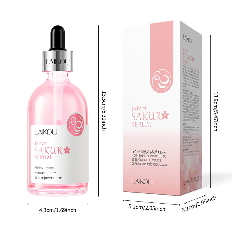 Cross-border Laicome Japanese Cherry Blossom Essence 100ml, essence Essence, hydrating and moisturizing facial care manufacturer wholesale Item Picture
