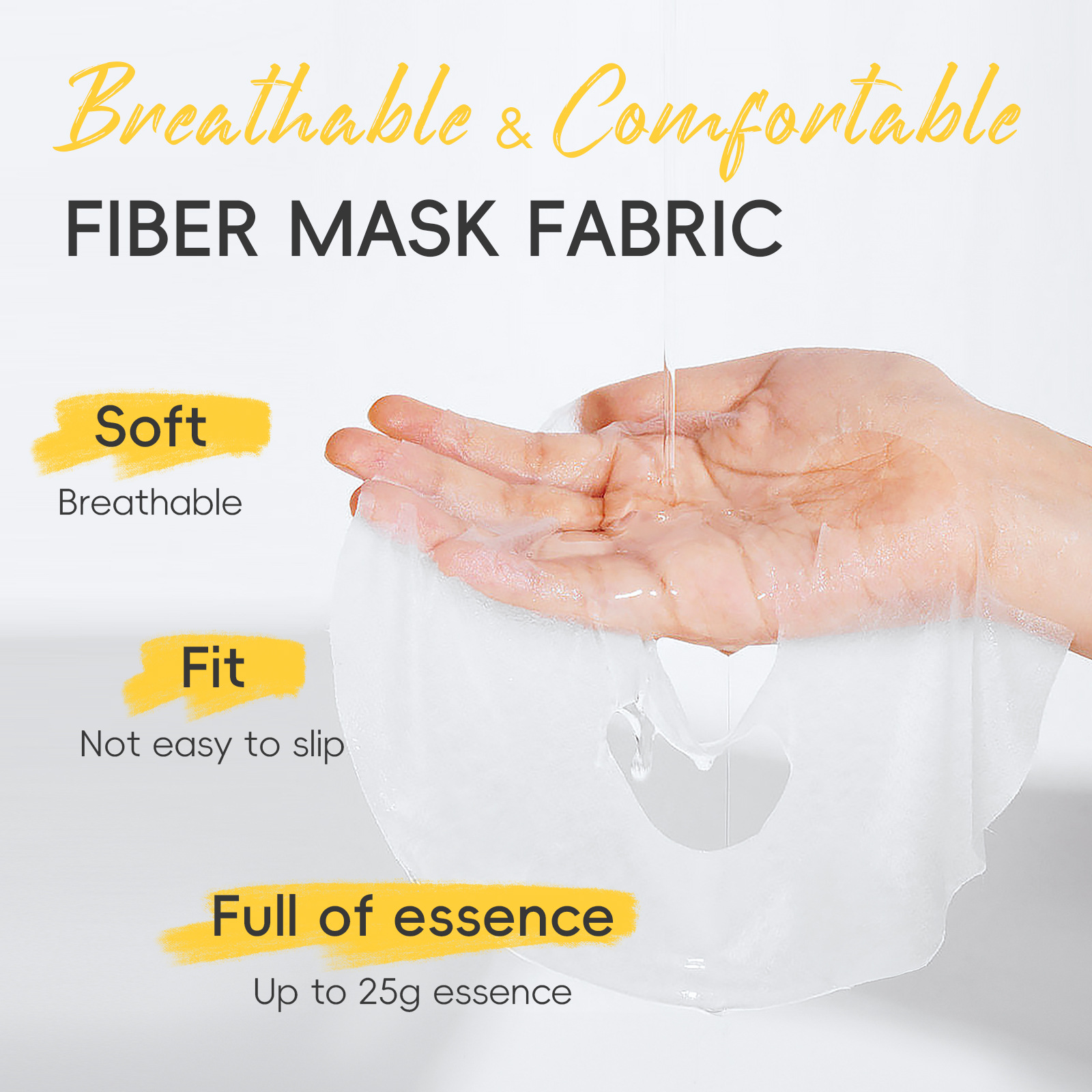 Cross-border new product Laikouwei c Radiance Mask 25g Hydrating and Moisturizing Patch Mask in stock manufacturer English packaging Specification drawing