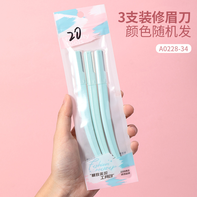 LMLTOP 3 stainless steel eyebrow scrapers for decoration, available for wholesale in multiple styles Application Scenario