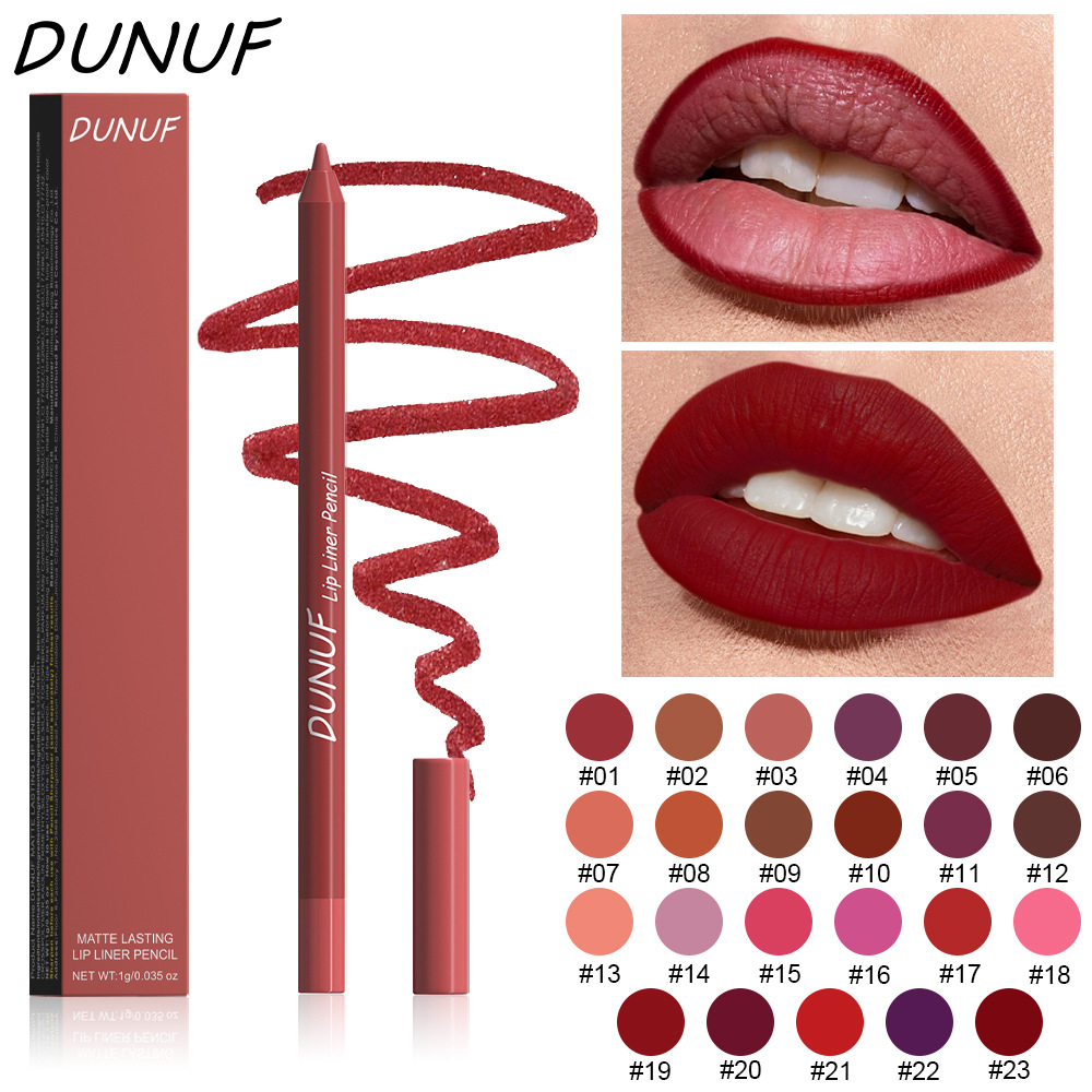 DUNUF 23-color foam lip liner pen is waterproof for a long time. Please check! Link Disclaimer - For Foreign trade only full figure